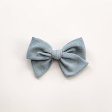 Load image into Gallery viewer, Pinwheel Bow in Chambray
